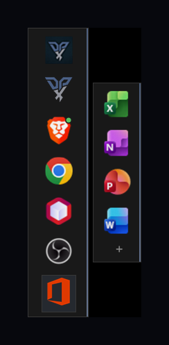 DPX AppDock - Expanded groups